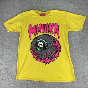 Mishka MNWKA‎ x Lamour Supreme "Keep Watch Eye" Size Medium Yellow RARE